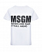 Белая футболка с контрастным лого MSGM | Фото 4