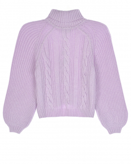 Фиолетовый свитер из смесовой шерсти Emporio Armani Фиолетовый, арт. 6L3M53 3M06Z 0832 | Фото 2