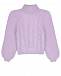 Фиолетовый свитер из смесовой шерсти Emporio Armani | Фото 2