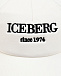Белая кепка с черным лого Iceberg | Фото 3
