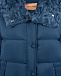 Синяя куртка средней длины Yves Salomon | Фото 10