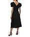 Платье миди черное MARGOT, рукав фонариком Saloni | Фото 4