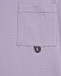 Лиловая футболка с накладным карманом Brunello Cucinelli | Фото 3
