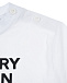 Белая футболка с черным логотипом Burberry | Фото 4