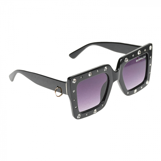 Черные очки со стразами Monnalisa | Фото 1