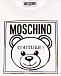 Белая футболка с принтом couture Moschino | Фото 4