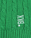 Вязаная шапка, зеленая Bikkembergs | Фото 3