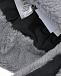 Шапка ушанка с отделкой серым мехом Ploomlé | Фото 6