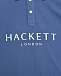 Футболка-поло лого на груди синяя Hackett London | Фото 3