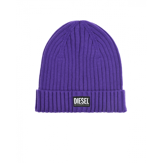 Фиолетовая шапка с отворотом Diesel | Фото 1
