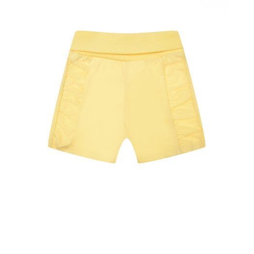 Шорты желтого цвета Sanetta Kidswear | Фото 1