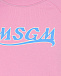Розовый свитшот с голубым логотипом MSGM | Фото 3