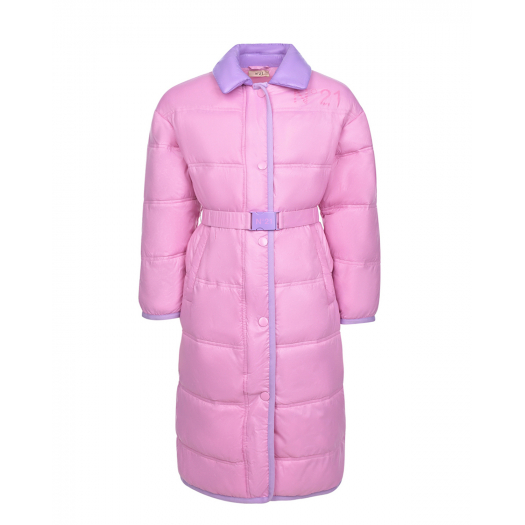 Розовое стеганое пальто No. 21 | Фото 1