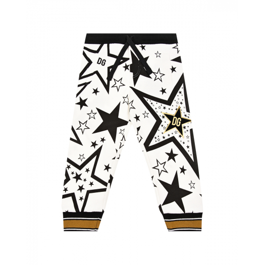 Спортивные брюки из хлопка с принтом &quot;Millennials star&quot; Dolce&Gabbana | Фото 1