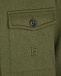 Пальто цвета хаки с кружевной отделкой на воротнике Ermanno Scervino | Фото 4