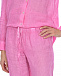 Розовые льняные брюки 120% Lino | Фото 7