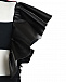 Платье с принтом в черно-белую полоску Monnalisa | Фото 3
