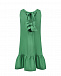 Зеленое платье с бантами на спинке Attesa | Фото 6