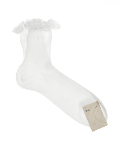 Носки белые с кружевом Story Loris | Фото 1
