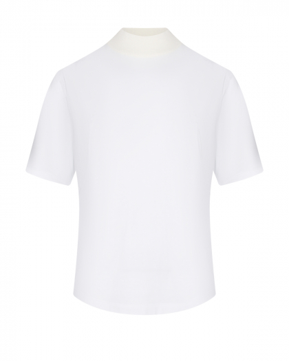 Кремовая базовая футболка Panicale | Фото 1