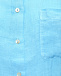 Льняная рубашка с длинными рукавами, бирюзовая 120% Lino | Фото 3