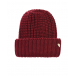 Красная шапка из шерсти с отворотом Il Trenino | Фото 1