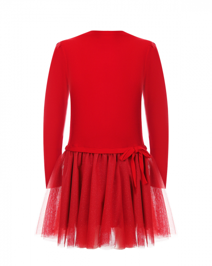 Красное платье с юбкой-пачкой Aletta | Фото 1