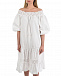 Белое платье с рукавами-воланами Parosh | Фото 7