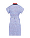 Голубое платье с отложным воротником для беременных Dan Maralex | Фото 2