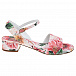 Босоножки на каблуке с принтом &quot;Камелии&quot; Dolce&Gabbana | Фото 3