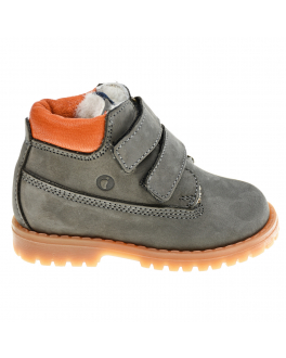 Серые ботинки на липучках Walkey Серый, арт. Y1B4-40015-0415X143 | Фото 2