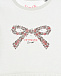 Белая толстовка с принтом &quot;Бант&quot; и логотипом Sanetta fiftyseven | Фото 3