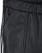 Черные брюки из кожи с эластичным поясом Brunello Cucinelli | Фото 3
