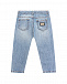 Голубые джинсы regular fit с потертостями Dolce&Gabbana | Фото 2