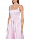 Розовое атласное платье Vivetta | Фото 5