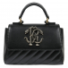 Черная стеганая сумка с лого Roberto Cavalli | Фото 1