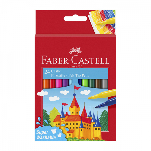 Фломастеры &quot;Замок&quot;, 24 цвета Faber-Castell | Фото 1