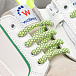 Белые кеды с зелеными шнурками Walkey | Фото 6