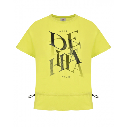 Желтая футболка с логотипом Deha | Фото 1