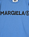Голубой свитшот с черным лого MM6 Maison Margiela | Фото 3