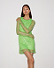 Платье салатового цвета со стразами ALINE | Фото 6