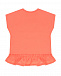Оранжевая футболка с принтом &quot;бабочки&quot; Sanetta Kidswear | Фото 2