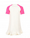 Платье кремового цвета с розовыми вставками MARNI | Фото 2