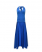 Платье с драпированным верхом, синее Pietro Brunelli | Фото 1