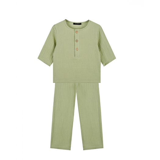 Комплект: рубашка и шорты, зеленый Dan Maralex | Фото 1