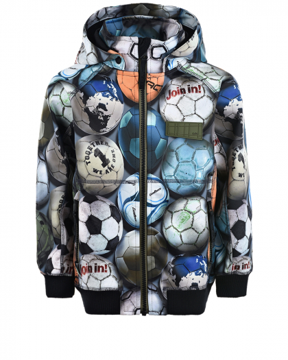 Непромокаемая куртка Cloudy Football Camo Molo | Фото 1