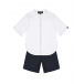 Комплект: белая рубашка + черные бермуды Emporio Armani | Фото 1