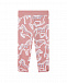 Розовые спортивные брюки с принтом &quot;лошади&quot; Stella McCartney | Фото 2