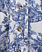 Синяя юбка-миди на пуговицах Forte dei Marmi Couture | Фото 3