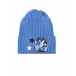 Голубая шапка с нашивкой &quot;ракета&quot; Regina | Фото 1